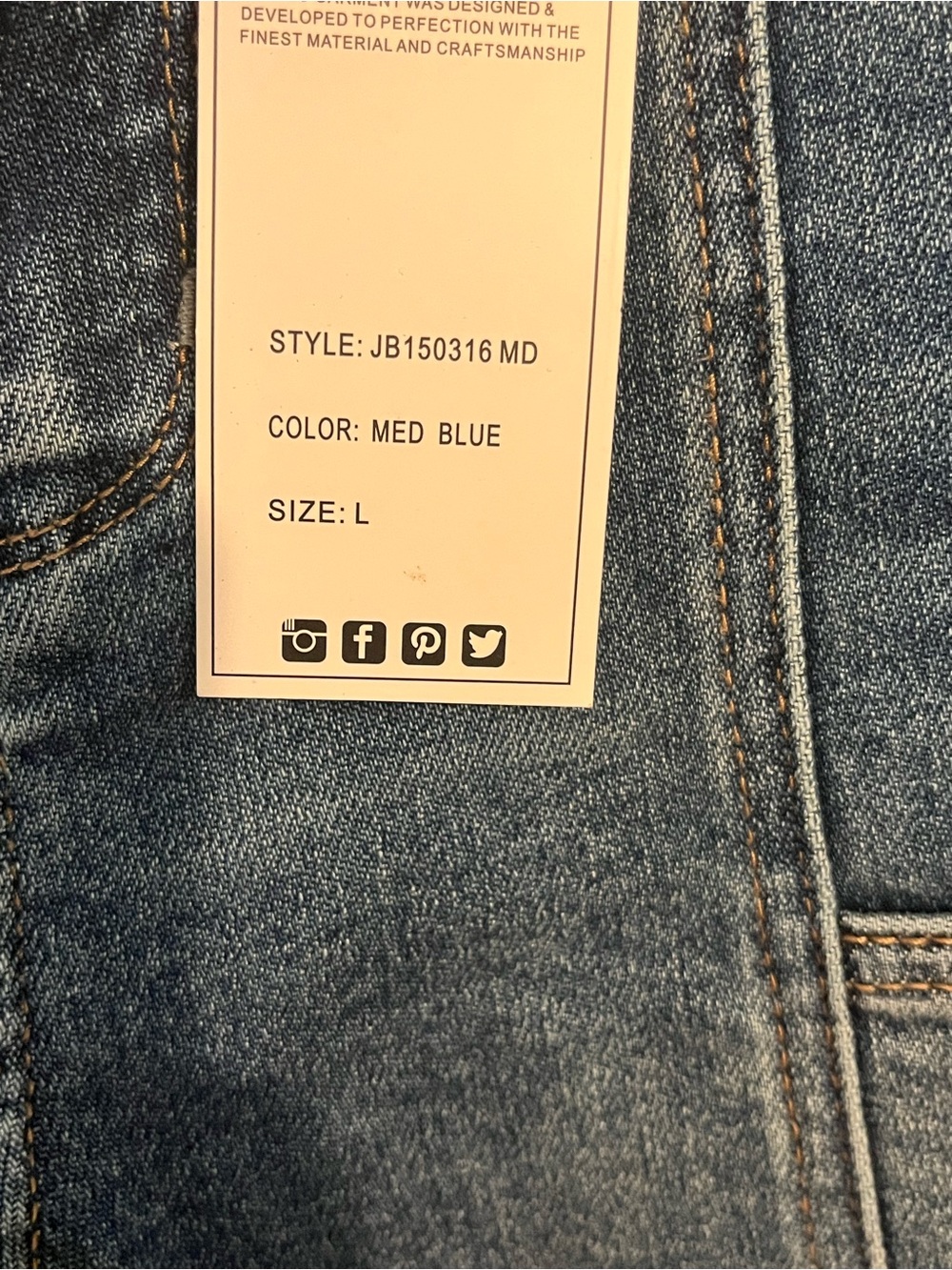 Judy Blue Women's Denim Utility Shorts - Blue L Stretch NWT - Picture 6 of 13